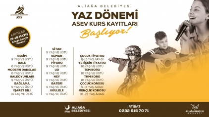 ASEV Yaz Dönemi Kurs Kayıtları Başlıyor  Galeri