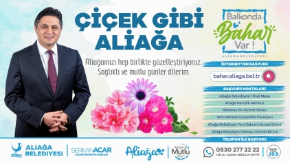 Aliağa Belediyesi’nden Her Balkona Çiçek Galeri