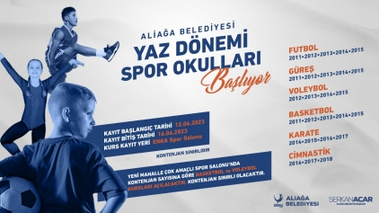 Aliağa Belediyesi Yaz Spor Okulları İçin Kayıtlar Başlıyor Galeri