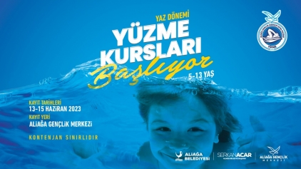 Aliağa Gençlik Merkezi’nde Yaz Dönemi Yüzme Kursları Başlıyor Galeri