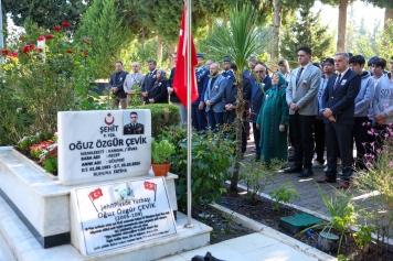 ALİAĞALI ŞEHİT OĞUZ ÖZGÜR ÇEVİK, ŞEHADETİNİN 10. YILINDA ANILDI Galeri