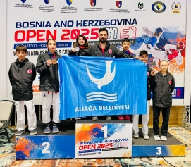 Aliağalı Taekwondocular Saraybosna’dan Madalyalarla Döndü Galeri