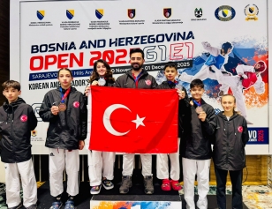 Aliağalı Taekwondocular Saraybosna’dan Madalyalarla Döndü Galeri