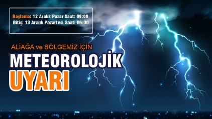 Aliağa ve Bölgemiz İçin Meteorolojik Uyarı Galeri