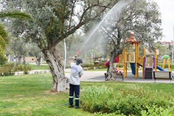 Aliağa Belediyesi Yabani Ot ve Haşere ile Mücadele Başlattı Galeri