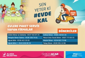 ALİAĞA’DA EVE PAKET SERVİSİ YAPAN İŞLETMELER Galeri