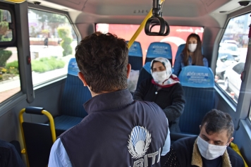 Zabıtadan Toplu Taşımaya Güvenli Mesafe Denetimi Galeri