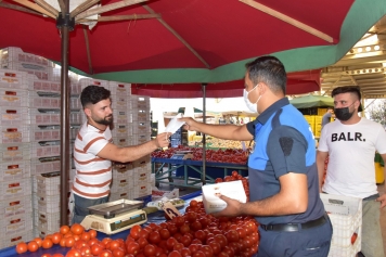 Zabıta’dan Yeni Mahalle Çarşamba Pazarı’nda Virüs Tedbirleri Galeri