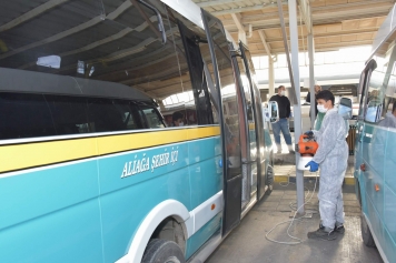 Aliağa’da Ortak Yaşam Alanları Dezenfekte Ediliyor Galeri