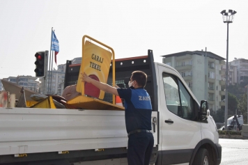 Aliağa Zabıta Ekipleri'nden Kaldırım İşgali Denetimi Galeri