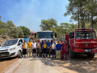 Milletin Ekibi Marmaris Yangın Bölgesinde Galeri