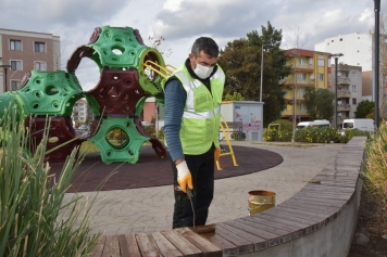 Park ve Bahçeler Müdürlüğü Ekipleri Aliağa’nın  Her Yerinde Galeri