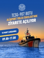 Sahil Güvenlik Botu TCSG-907 Aliağa’da Ziyarete Açılıyor Galeri