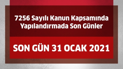 Yeniden Yapılandırmada Son Gün 31 Ocak Galeri